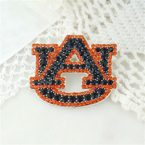 Auburn Crystal Logo Pin Seasons Jewelry Retail