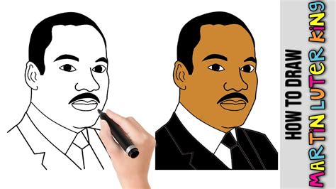 Day takes place in january. How To Draw Martin Luther King Jr MLK Jr★ Cute Easy Drawings Tutorial For Beginners Step By Step ...