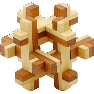 Puzzle Solution for Bamboo Wood Puzzle 1 | Puzzle Master Inc