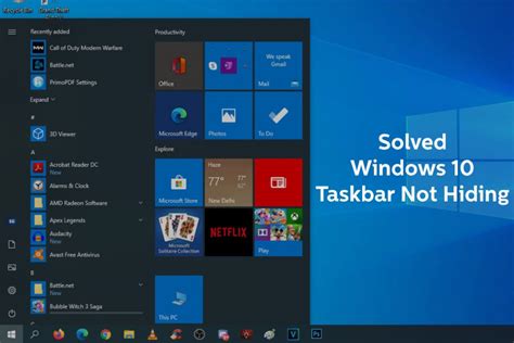 How To Fix Windows 10 Taskbar Not Auto Hiding In Fullscreen Itechcliq