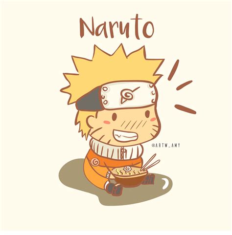 My Chibi Naruto Art Eating Ramen Naruto