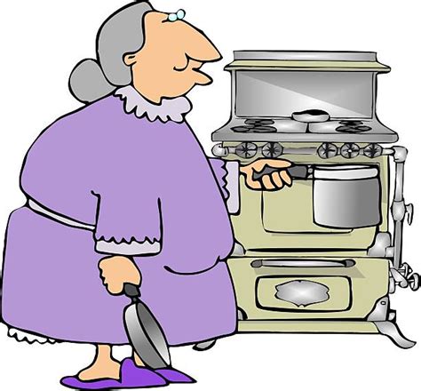 Royalty Free Grandma Cooking Clip Art Vector Images And Illustrations