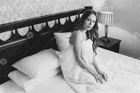 Hot Woman With Perfect Body Lying In Bed Provocative And Sensuality Stock Image Image Of Lady