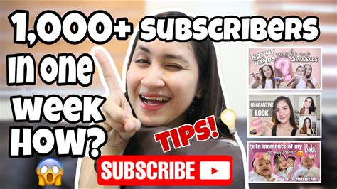 Paano Magkaroon Ng 1000 Subscribers In One Week How To Get 1000 Subscribers In One Week
