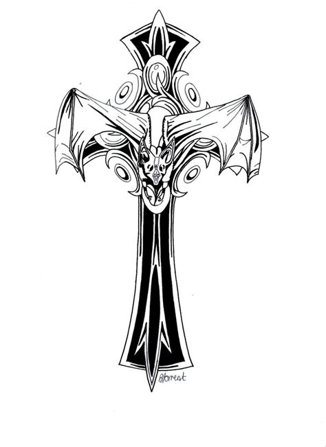 28 Best Gothic Cross Tattoos Images On Pinterest Cross Tattoos