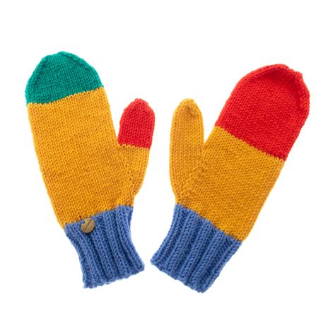 Mittens Adult Cute Mittens Gloves Hand Knitted Winter Asymmetrical