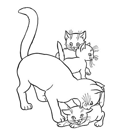 Coloring pages of kittens to print source : Cute Baby Cats - Coloring Pages Animal Pictures