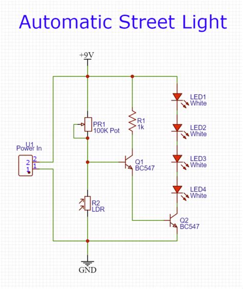 Automatic Street Light Circuit