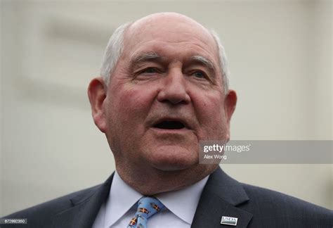 Us Agriculture Secretary Sonny Perdue Speaks To Members Of The