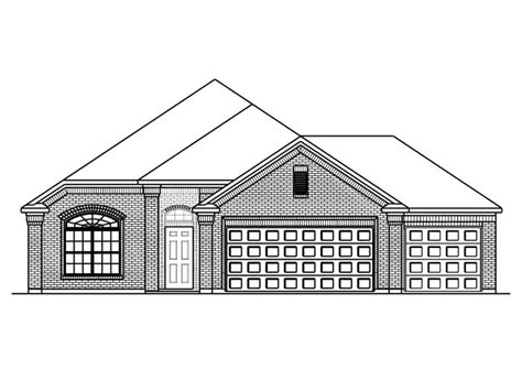 New Single Story House Plans In Dayton Tx The Aintree At Encino