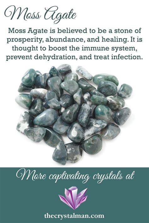 A popular stone, Moss Agate features stunning combinations of