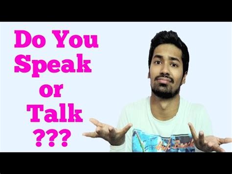 Speak Vs Talk Difference Between Speak And Talk English Grammar