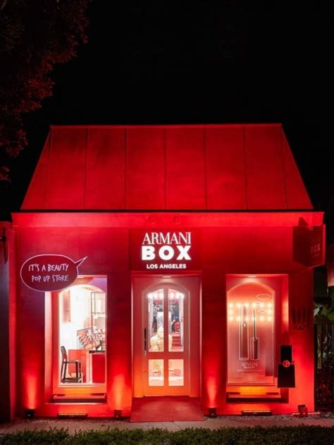Giorgio Armanis Global Beauty Pop Up Armani Box Lands In Los Angeles
