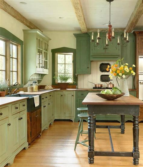 20 Vintage Mint Green Kitchen