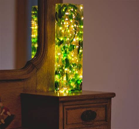 Looking For A Unique Accent Lamp Check Out These Organic Resin Led Lights Glass Lamp Light