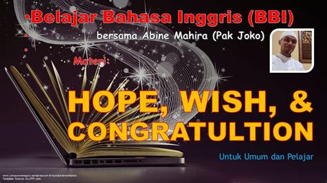 Hope Wish And Congratulation Youtube