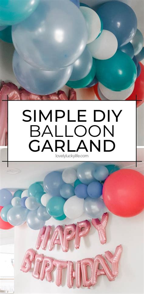 Don't worry, this video shows you two different ways that you can make your balloons float without using helium! How To Make A Seriously Easy Balloon Garland | Balloon diy ...