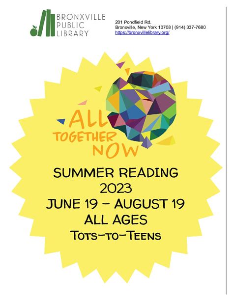 All Together Now Summer Reading Challenge Begins Bpl