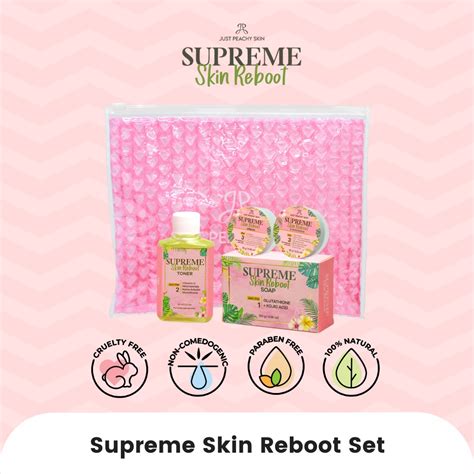 Supreme Skin Reboot Set By Justpeachyskin Shopee Philippines
