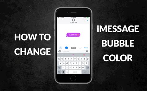 How To Change Text Message Or Imessage Bubble Color On Iphoneipad