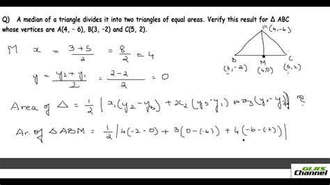 Area Of A Triangle In Coordinate Geometry Youtube