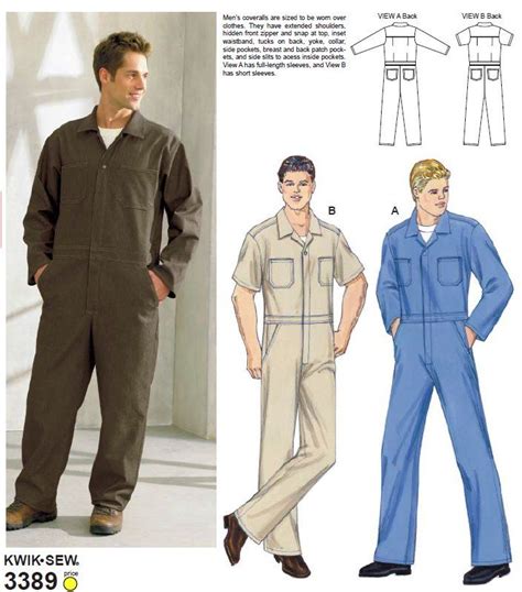 Printable Mens Boiler Suit Sewing Pattern Cathryntooba