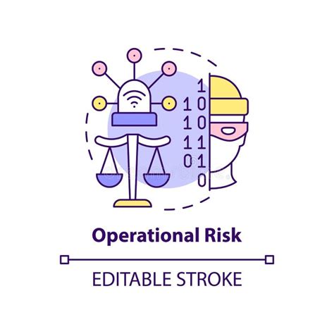 Operational Risk Concept Icon Stock Vector Illustration Of