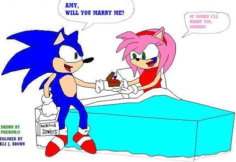 Sonic And Amy Engaged By Eli J Brony On Deviantart