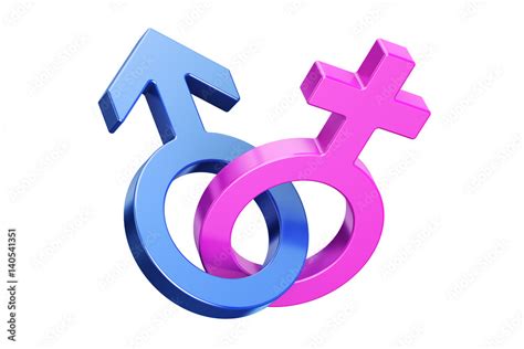 female and male gender symbols 3d rendering stock illustration adobe stock