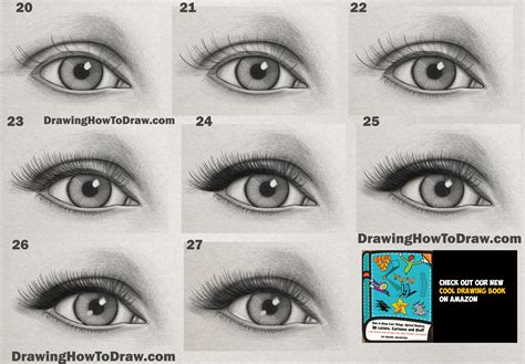 Easy Pencil Drawings Of Eyes Step By Step Lærðu Að Teikna Augu Með