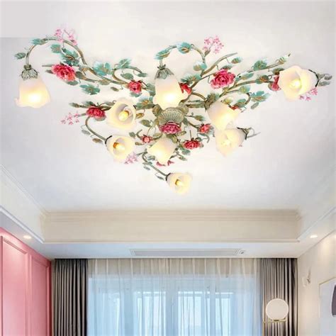 Romantic Rose Flower Ceiling Lights For Living Room My Aashis