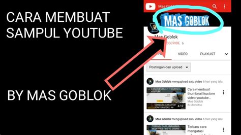 Cara membuat sampul channel youtube keren - YouTube