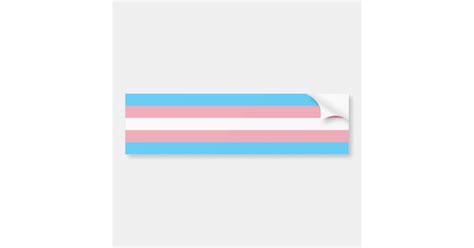 Trans Pride Flag Bumper Sticker Zazzle