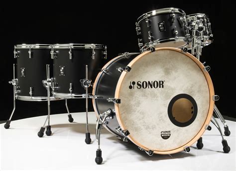 Sonor Sq1 22 6 Piece Shell Pack Gt Black