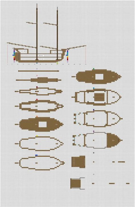 Minecraft Pirate Ship Schematics Floss Papers