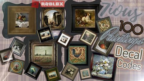 Codes For Bloxburg Paintings