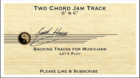 Two Chord Jam G7 And C7 Backing Tracks Youtube