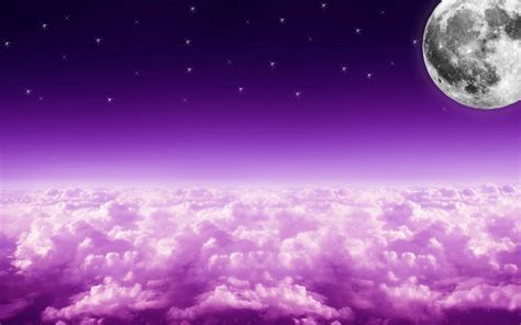 Wallpaper Sky Artwork Stars Clouds Moon Cloud Atmosphere Of