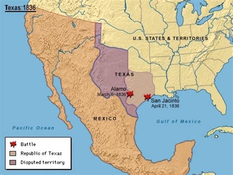 Mexican American War Territory Map