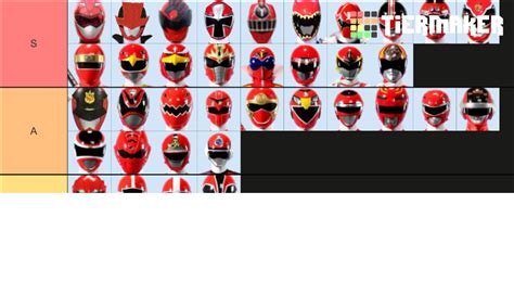 Sentai Red Rangers Tier List Community Rankings TierMaker