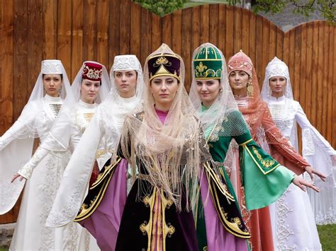 North Caucasus Costumes Armenia Azerbaijan World Cultures