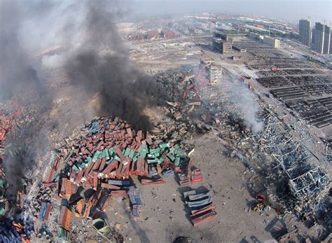China Examines Aftermath Of Immense Twin Explosions That Killed Dozens
