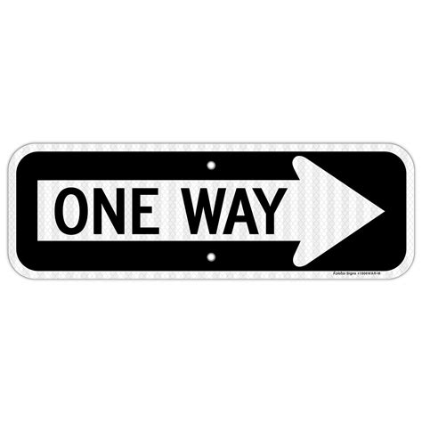 Buy One Way Sign With Right Arrow18x6 Inches Engineer Grade Reflective