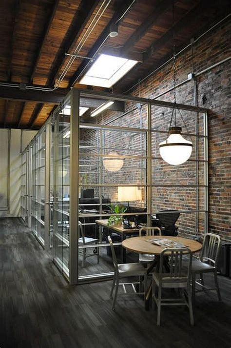 Elegant Open Ceiling Office Design Ideas27 Industrial Office Space