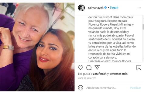 “no Podré Abrazarte” El Desgarrador Mensaje De Salma Hayek Por La Muerte De Su Cuñada Infobae