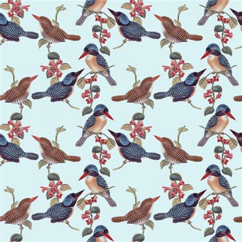 Birds Vintage Wallpaper Pattern Free Stock Photo Public