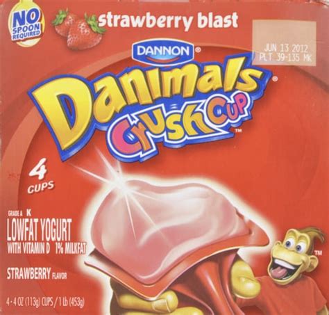 Dannon Danimals Strawberry Blast Crush Cups Disc Ralphs