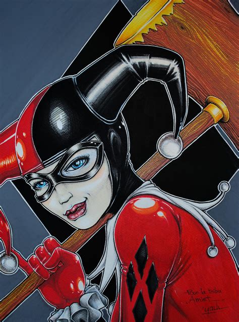 harley quinn commission by youldesign on deviantart