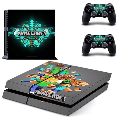 Minecraft Decal Skin For Playstation 4 Console And Controllers