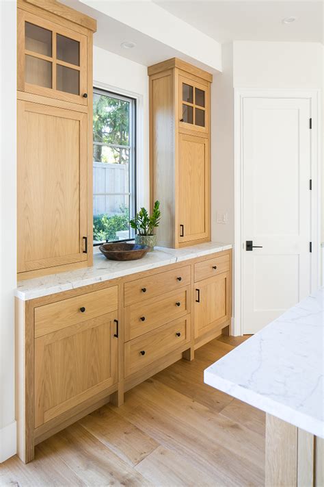 White oak kitchen buffet cabinet with white marble countertop and. Category: Bathroom Design - Home Bunch - Interior Design Ideas
